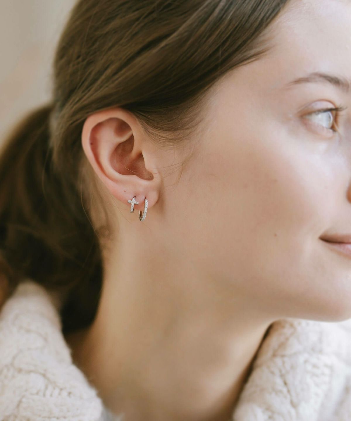 KYKLOS-CROS HOOP PIERCE 8